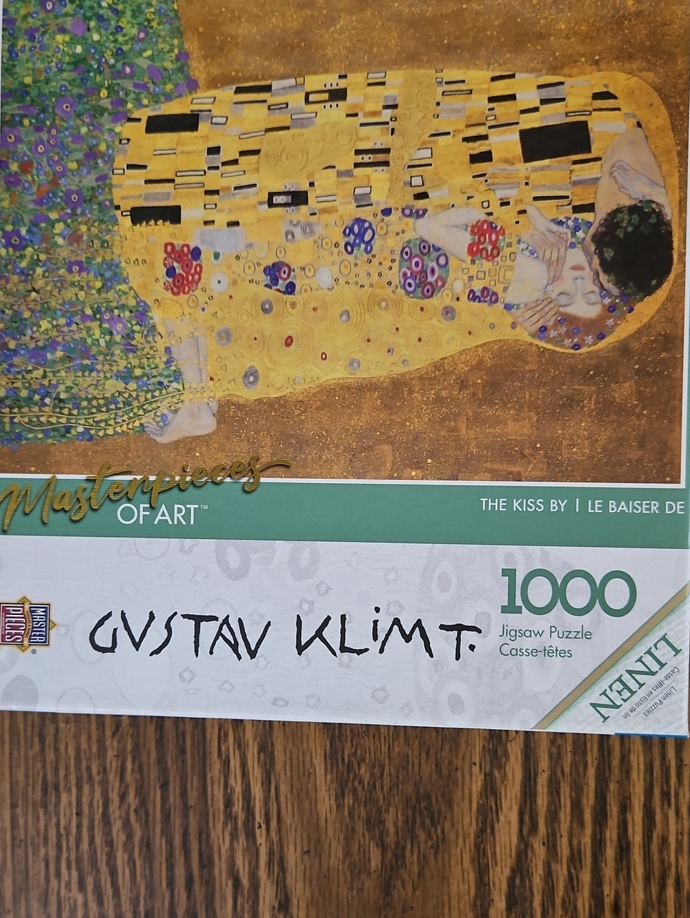 MASTERPIECES 1000 Piece Jigsaw Puzzle "THE KISS" Gustav  Klimt | Adults Family